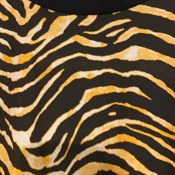 Asos Curve Tiger Print Peplum Tank Top - Picture 2 of 8